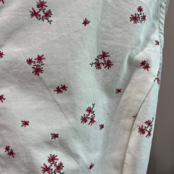 Levis White Floral Button Front Tank Top Cottagecore Size L - Picture 8 of 8